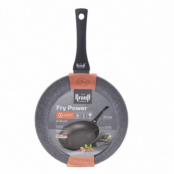 Набір сковорід Fry Power 24см, 26см та WOK 28см Krauff + ПОДАРУНКИ 66-444-478 фото