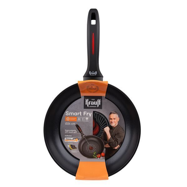 Набір сковорід Smart Fry 24см, 28см та універсальної кришки MultiSize Krauff + ПОДАРУНКИ 66-444-504 фото