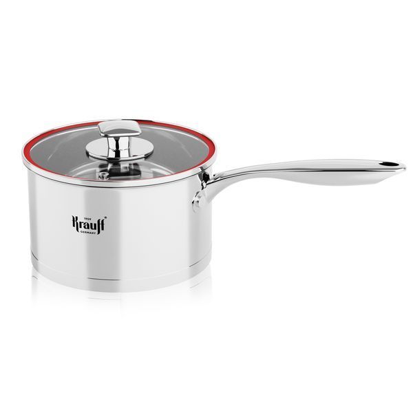 Набір з каструлі 2,7л та ковша 2л зі скляними кришками Prime Chef Krauff + ПОДАРУНКИ 66-444-516 фото