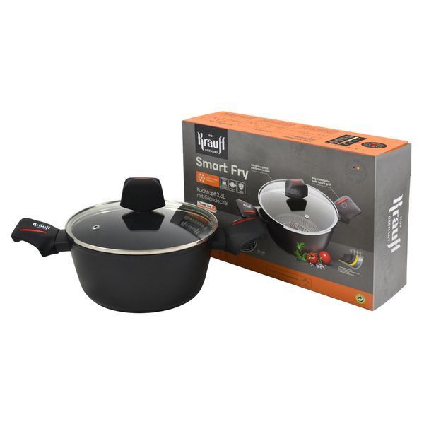 Набор кастрюль Smart Fry 2,3л и 6,6л со стеклянными крышками Krauff + ПОДАРКИ 66-444-641 фото