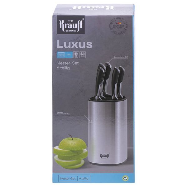 Набір ножів Luxus 5 предметів на підставці Krauff 66-444-418 фото