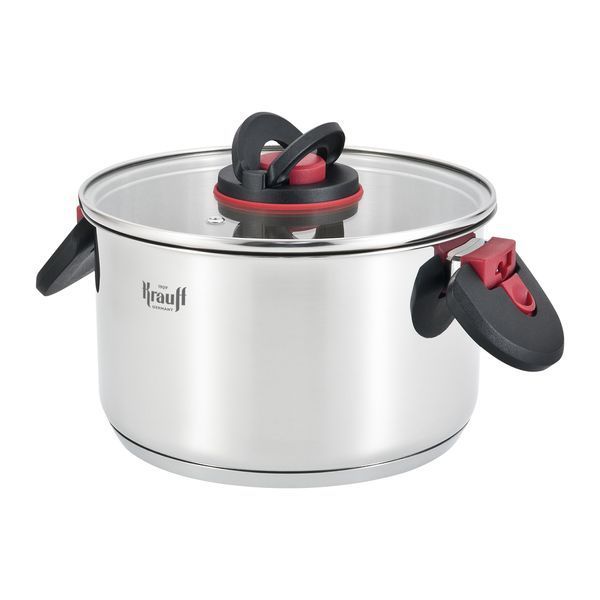 Набір із 2 каструль Prime Chef Krauff 4,7л та 2,7л зі скляними кришками + ПОДАРУНКИ 66-444-579 фото