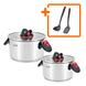 Набір із 2 каструль Prime Chef Krauff 4,7л та 2,7л зі скляними кришками + ПОДАРУНКИ 66-444-579 фото 1