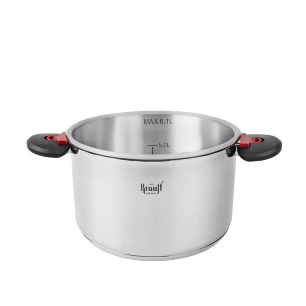 Кастрюля Prime Chef Krauff 4,7л со стеклянной крышкой 24см 66-444-416 фото
