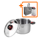 Кастрюля Prime Chef Krauff 4,7л со стеклянной крышкой 24см 66-444-416 фото 1